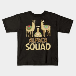 Funny Alpaca For Alpaca Squad Kids T-Shirt